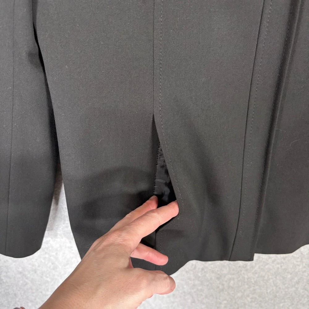 Vintage 90s Rena Rowan Blazer Jacket Size 10 Pockets Minimal Career‎ Travel USA